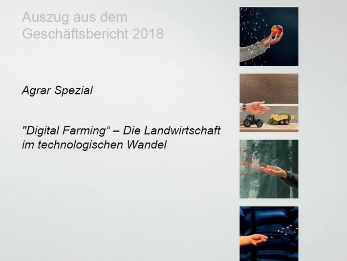 "Digital Farming" - Die Landwirtschaft im technologischen Wandel /
Landwirte haben bei der Digitalisierung eine Vorreiterrolle