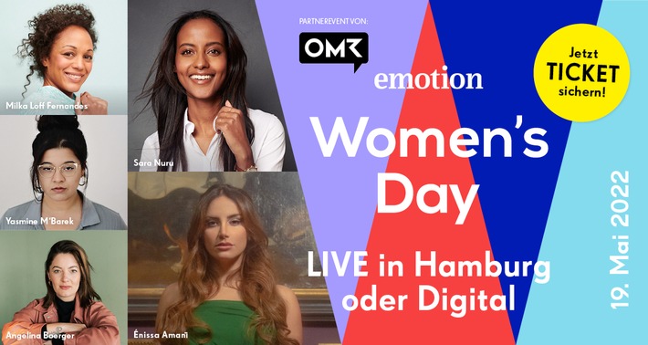 Zukunftsweisende Frauenkonferenz am 19. Mai 2022 in Hamburg: Beim EMOTION Women