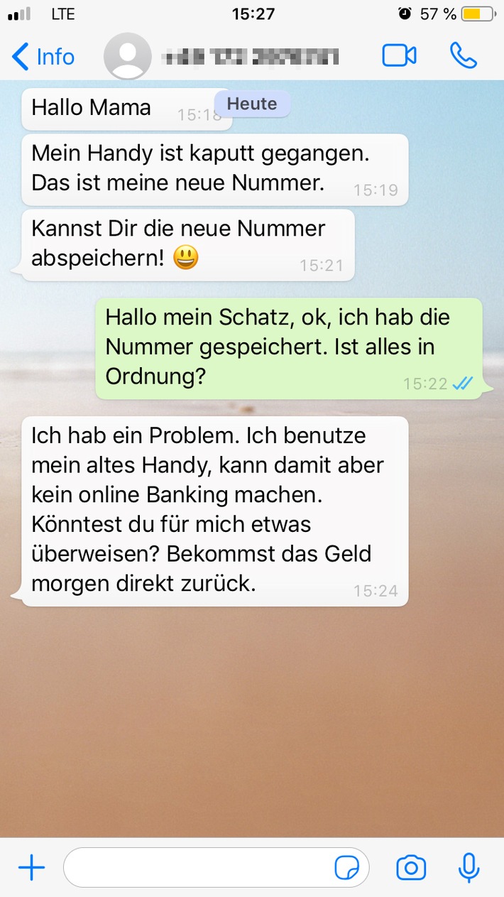 POL-GM: 140621-443: Trickbetrüger via WhatsApp erfolgreich - Polizei warnt vor neuer Masche