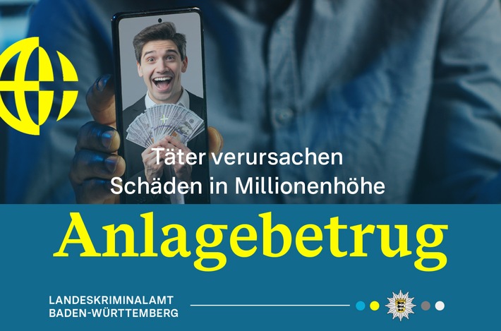 LKA-BW: Anlagebetrug über Messenger- und SMS-Dienste nimmt stark zu. Das LKA Baden-Württemberg warnt vor neuen Maschen