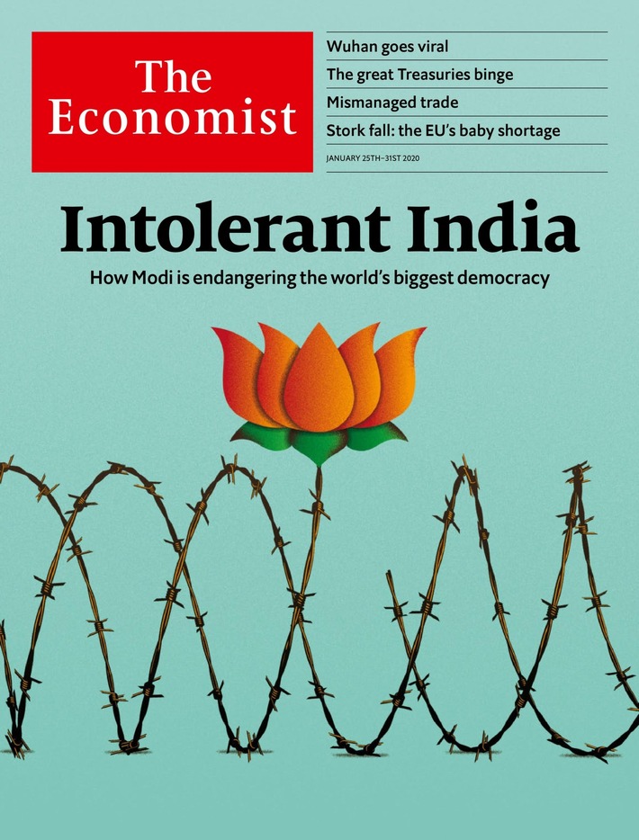 The Economist: Intolerantes Indien | Coronavirus | Konservatives Polen | Kunst und Völkermord | Deutschland und Huawei