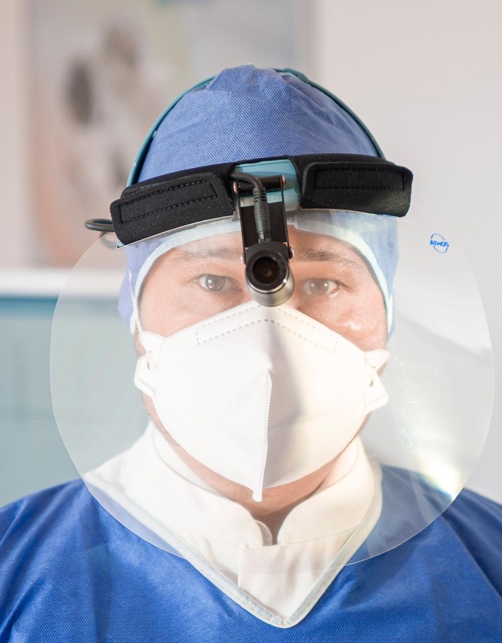 Face protection against droplet infection from ATMOS