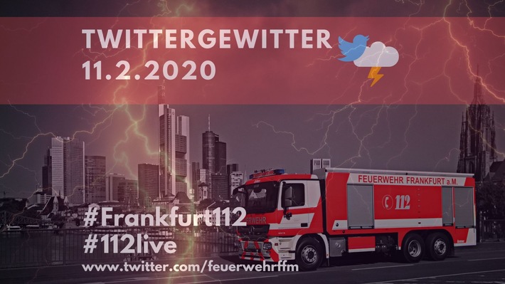 FW-F: Frankfurter Feuerwehr nutzt &#039;Twittergewitter&#039; am europäischen Tag des Notrufs zur Aufklärung