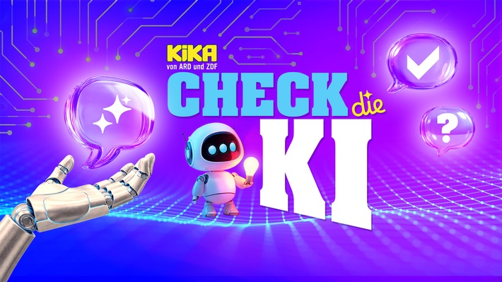 KI nutzen, hinterfragen, verstehen: "Check die KI" bei KiKA / Themenspezial am 15. September auf kika.de, in der KiKA-App und im TV