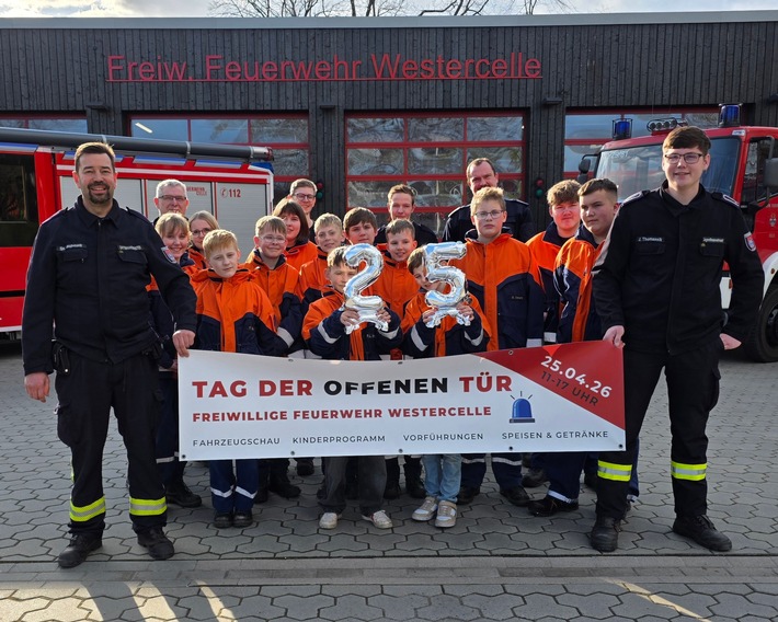 FW Celle: Tag der offenen Tür bei der Ortsfeuerwehr Westercelle am 25. April - Ein Fest für die ganze Familie
