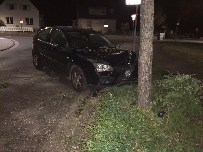 POL-PDKH: Junger Fahrer verursacht Verkehrsunfall unter Drogeneinfluss