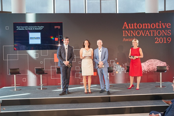 AutomotiveINNOVATIONS Awards 2019: Goodyear ist innovationsstärkster Zulieferer in Kategorie Chassis, Karosserie und Exterieur / Photosynthese-Pneu "Oxygene" von Goodyear auf Rang eins (FOTO)