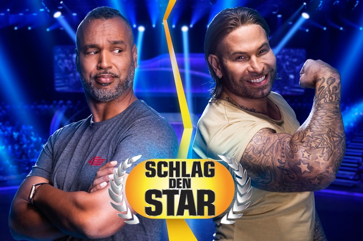 Mehr Muskeln gab es selten in der Show-Geschichte: Tim Wiese kämpft gegen Patrick "Coach" Esume in "Schlag den Star" - am Samstag live auf ProSieben