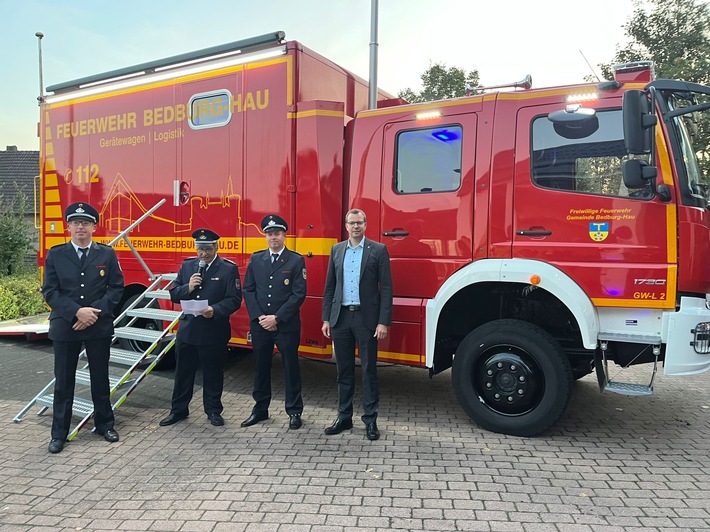 FW-KLE: Freiwillige Feuerwehr Bedburg-Hau erhält ein neues Einsatzfahrzeug mit ganz besonderen Möglichkeiten