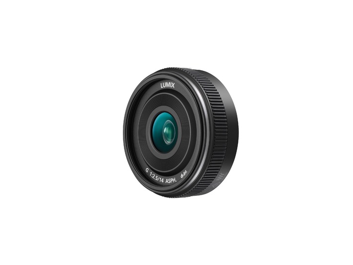 H-H014A: Neues Festbrennweiten-Objektiv LUMIX G F2,5/14mm II ASPH. für Micro-FourThirds-Kameras / Superkompaktes und weitwinkliges Objektiv perfekt für die LUMIX GM-Serie geeignet