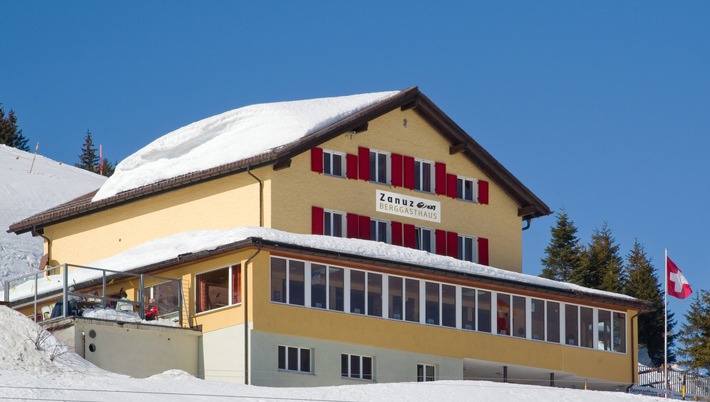 Neuer Name für das Berggasthaus Pizol. Am 17. Dezember eröffnet das Berggasthaus unter dem Namen «Zanuz».