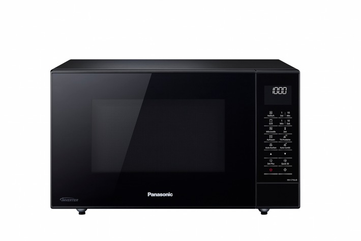 Panasonic Kombigeräte NN-CT56 und NN-CT57 zum Backen, Auftauen, Grillen und Garen / Mit vielen Extras sorgen die neuen Kombi-Mikrowellen im Slim Design für eine optimale Zubereitung