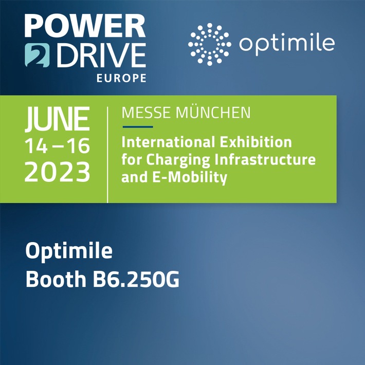 Belgian SaaS company Optimile is set to present its Charging as a Service (CaaS) and Mobility as a Service (MaaS) platforms at the highly anticipated Power2Drive event in Munich