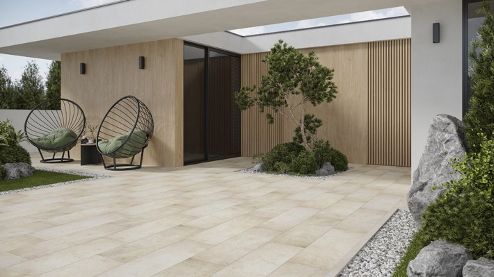Keramische Terrassenplatten für stilvolle Außenbereiche