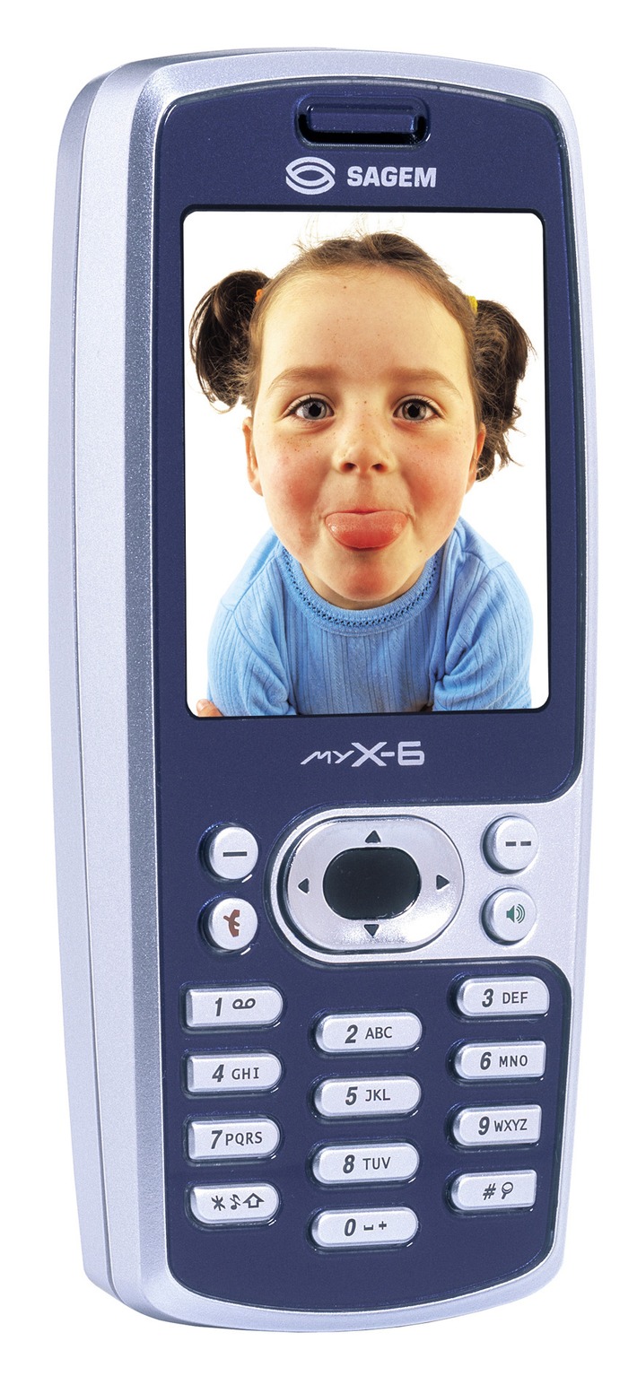 SAGEM myX-6: Tri-Band Multimedia-Handy mit eingebauter hochwertiger Digitalkamera und TFT-Display mit 65