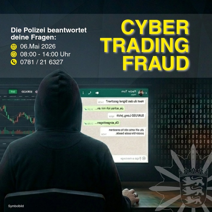 POL-OG: Mittelbaden - Betrugsmasche "Cyber-Trading-Fraud" / Bürgertelefon