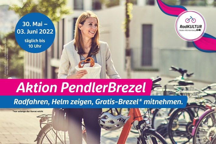 PendlerBrezel-Woche in Baden-Württemberg: Initiative RadKULTUR und Bäckereien im Land belohnen Fahrradpendelnde mit einer extra-Stärkung
