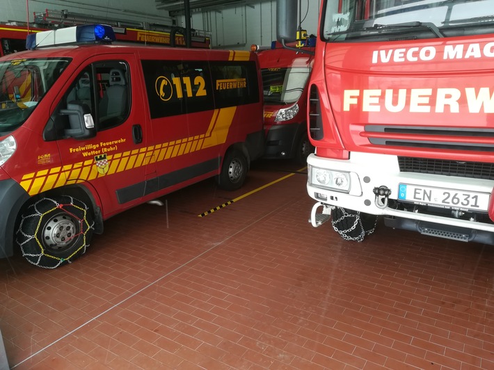 FW-EN: Wetter - Tief "Tristan" beschert der Feuerwehr Wetter (Ruhr) bisher wenig Arbeit