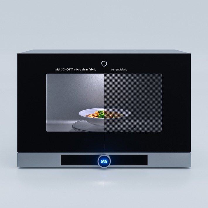 Mehr Durchblick in der Küche: SCHOTT revolutioniert Mikrowellenglas mit nahezu transparentem Gitter