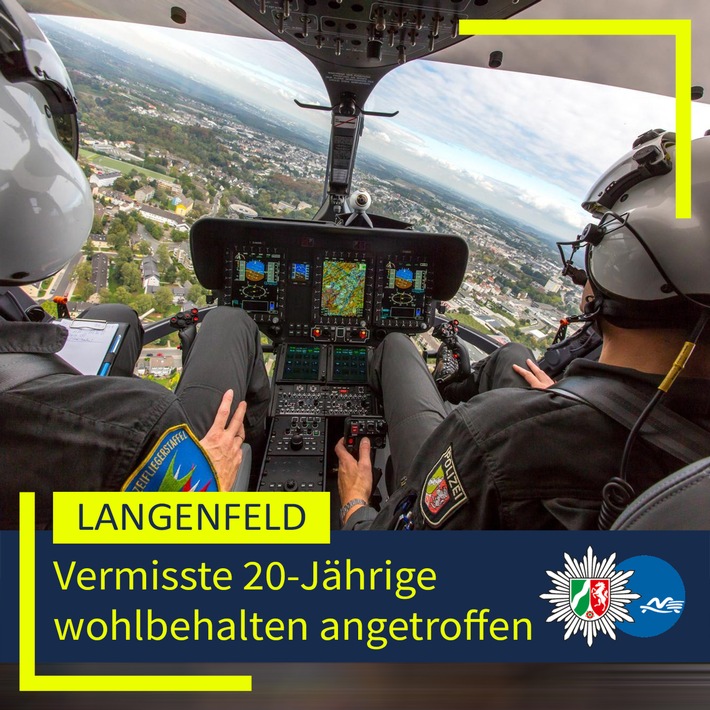 POL-ME: Rücknahme der Vermisstenfahndung: 20-Jährige wohlbehalten angetroffen - 2602084