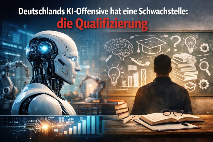 Deutschland investiert zu wenig in KI-Kompetenz: Neue Studie fordert industrielle Qualifzierungsoffensive / Allianz der Chancen sieht strukturelle Defizite bei KI-Weiterbildung