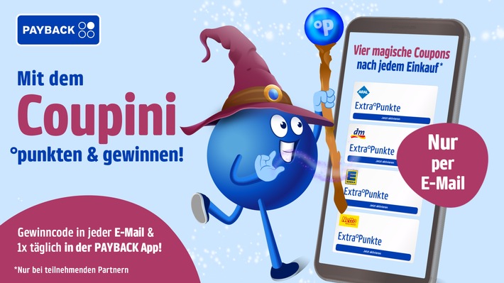 PAYBACK startet eine neue große Frühjahrsaktion / "Coupini" bringt noch mehr Punkte, Coupons und tägliche Gewinne in der PAYBACK App