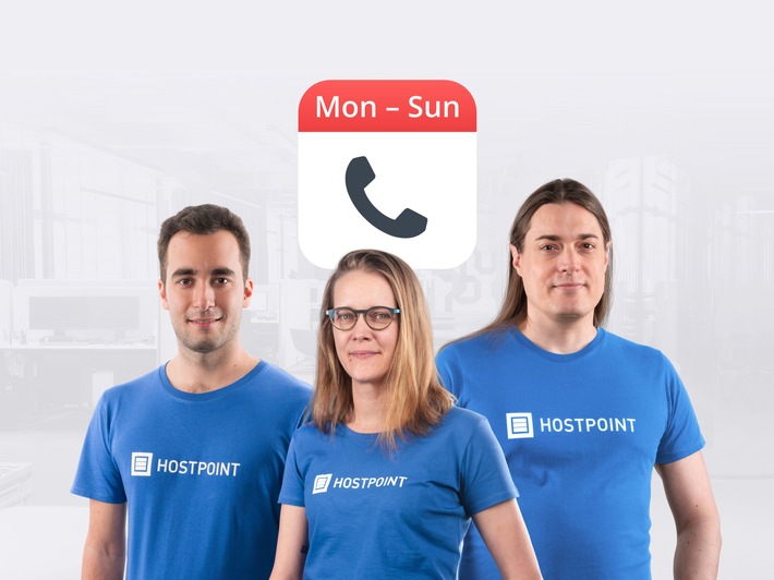 Hostpoint is the first Swiss provider to offer telephone support on weekends