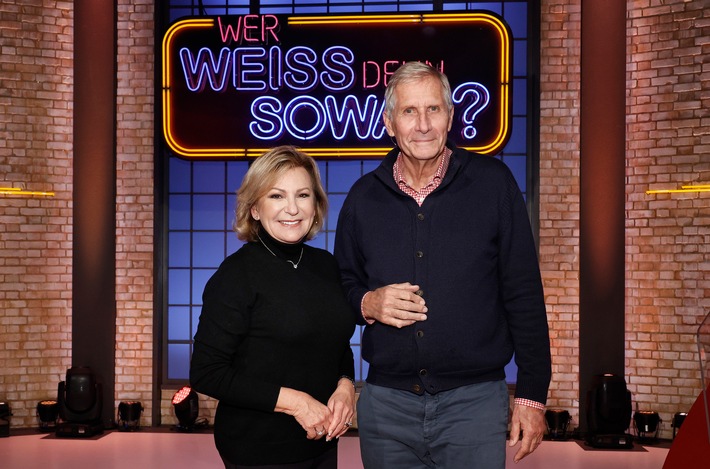 News-Legenden: Ulrich Wickert und Sabine Christiansen bei "Wer weiß denn sowas?" / Das Wissensquiz vom 10. bis 14. Januar 2022, um 18:00 Uhr im Ersten