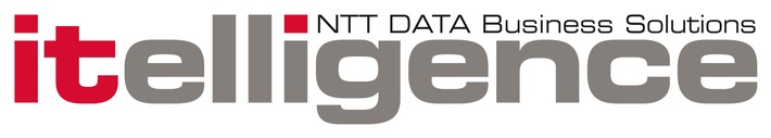 Messepremiere: itelligence stellt umfangreiche Logo-Ergänzung vor / itelligence AG kündigt Co-Branding mit NTT DATA Business Solutions an (BILD)