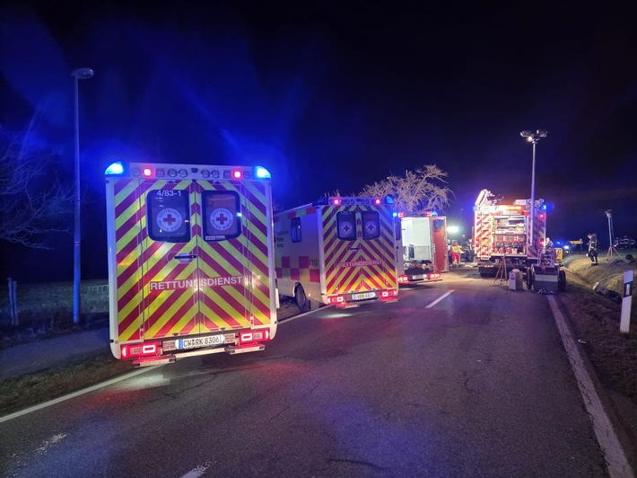 KFV-CW: Schwerer Verkehrsunfall fordert zwei Todesopfer bei Schömberg