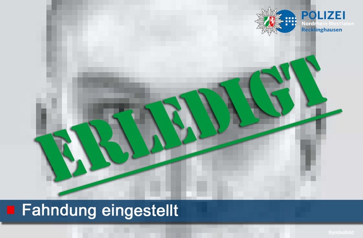 POL-RE: Recklinghausen: Tatverdächtige stellt sich nach Unterschlagung - Fahndung erledigt