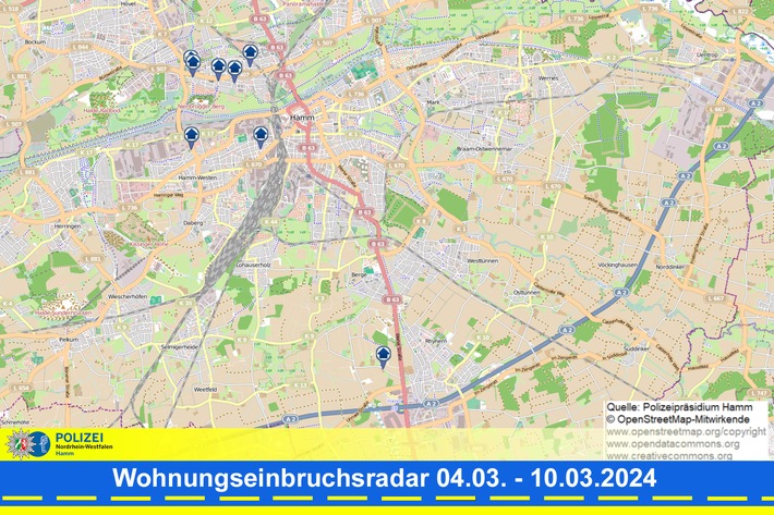 POL-HAM: Wohnungseinbruchsradar Hamm für die Woche vom 4. März bis 10. März