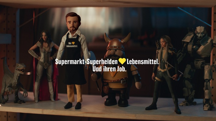 Neue EDEKA-Kampagne: Superhelden lieben Lebensmittel - und ihren Job