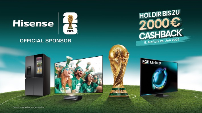 Für Stadion-Feeling zu Hause: Hisense lockt mit Technik-Highlights und Cashback