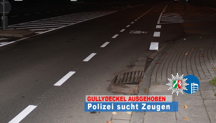 POL-OB: Gullydeckel auf Radweg ausgehoben - Polizei sucht Zeugen