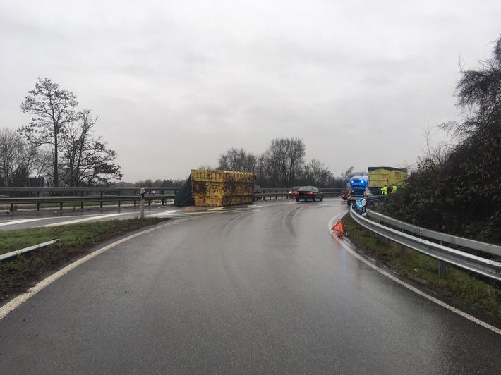 POL-PDLU: (Frankenthal) Lkw-Unfall auf der B9