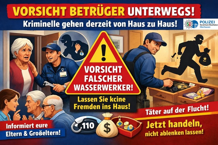 POL-OB: Kriminelle greifen Oberhausener Senioren an - Unbedingt Eltern und Großeltern informieren!