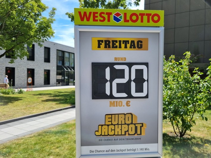 120 Millionen weiterhin im Topf / Eurojackpot wurde am Dienstag noch nicht geknackt