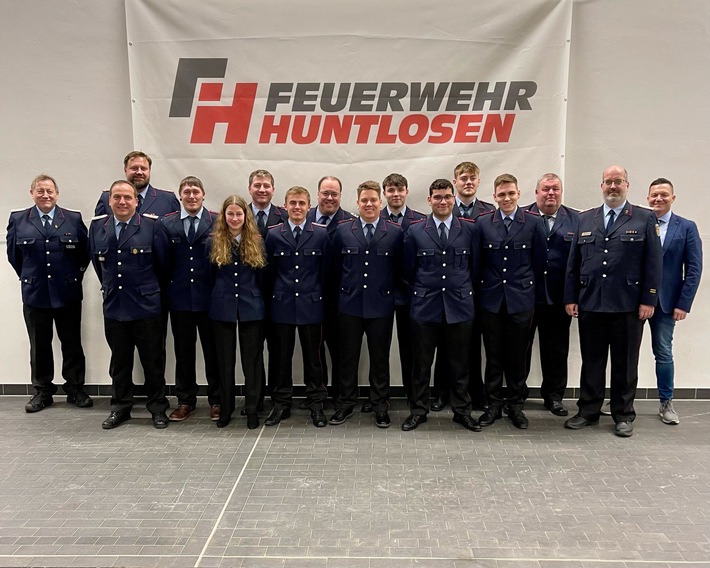 FW-OLL: Jahreshauptversammlung - Feuerwehr Huntlosen leistet im Jahr 2023 rund 14.400 Dienststunden