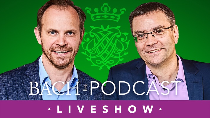 Liveshow für Johann Sebastian Bach: MDR-Podcast „Der Bach-Kanal mit Maul & Schrammek“ geht auf die Bühne