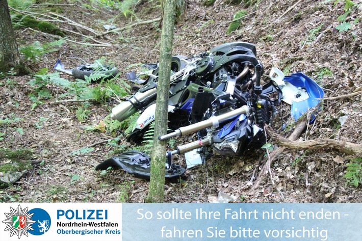 POL-GM: Tipp der Polizei für Ihren Motorradausflug ins Oberbergische: Genießen Sie die Landschaft und fahren Sie entspannt!