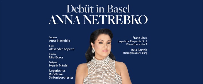 Debüt in Basel: Anna Netrebko | 30. November 2026 im Stadtcasino