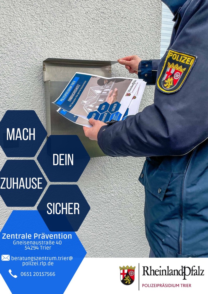 POL-PPTR: Polizei informiert über erfolgreiche Präventionsmaßnahmen in den Wohngebieten von Konz-Könen und Konz-Roscheid