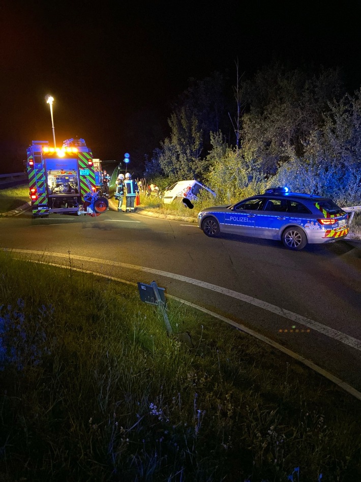 POL-PDNW: Unfall unter Alkoholeinfluss - hoher Sachschaden
