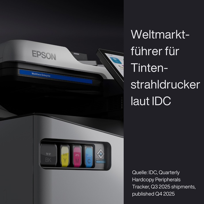 IDC: Epson mit 34,1 Prozent Weltmarktführer für Tintenstrahldrucker