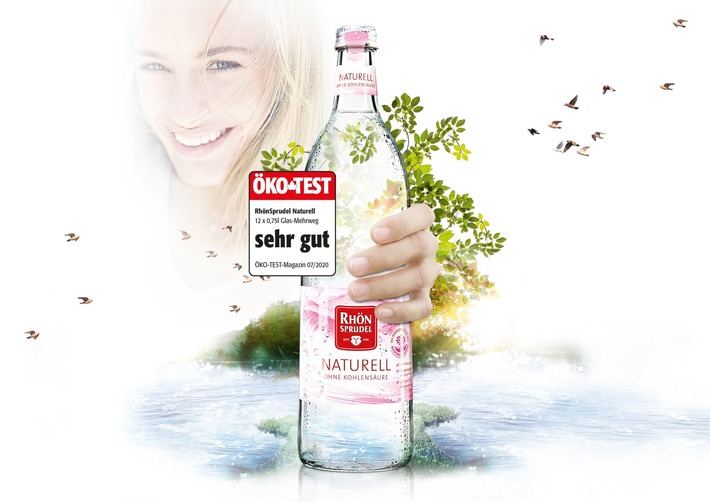 Presseinformation: Großer Mineralwasser-Check in ÖKO-TEST - auch RhönSprudel Naturell mit "sehr gut"