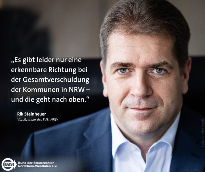 BdSt NRW besorgt über Verschuldung der Kommunen