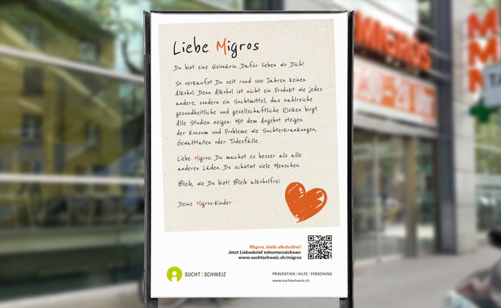 Sucht Schweiz sagt: &quot;Migros, bleib alkoholfrei!&quot;