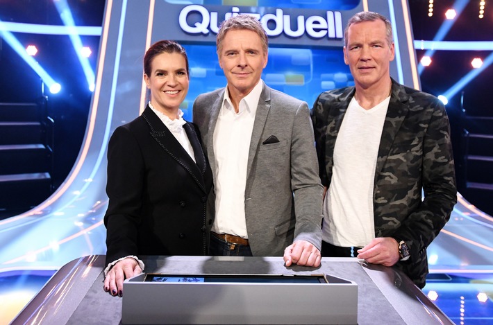 Das Erste: "Quizduell-Olymp" mit Katarina Witt und Henry Maske 
am Freitag, 11. Januar 2019, um 18:50 Uhr im Ersten