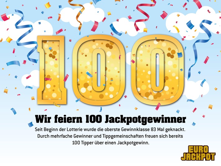 Eurojackpot: 100. Jackpotgewinner gefunden